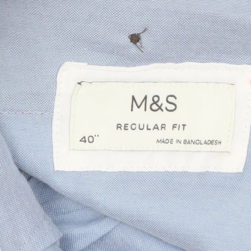 Marks and Spencer Men’s Pink Chino Trousers Regular Fit Size 40