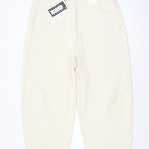 Marks and Spencer Autograph Women's Ivory Jogger Trousers Size 18