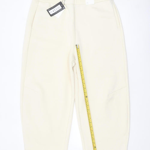 Marks and Spencer Autograph Women's Ivory Jogger Trousers Size 18