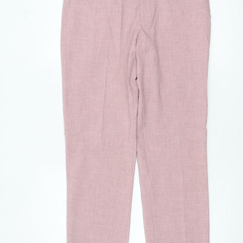Marks and Spencer Men's Pink Slim Fit Dress Trousers 30W 33L