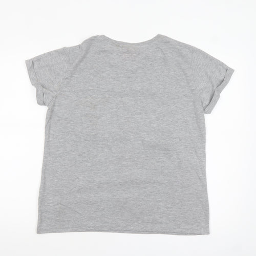 Superdry Womens Grey Graphic Crew Neck T-Shirt Size M