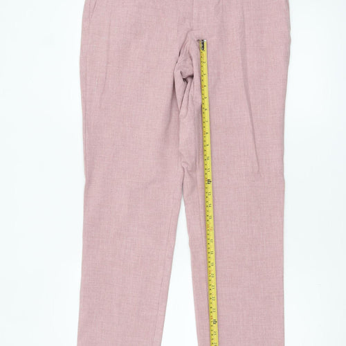 Marks and Spencer Men's Pink Slim Fit Dress Trousers 30W 30L