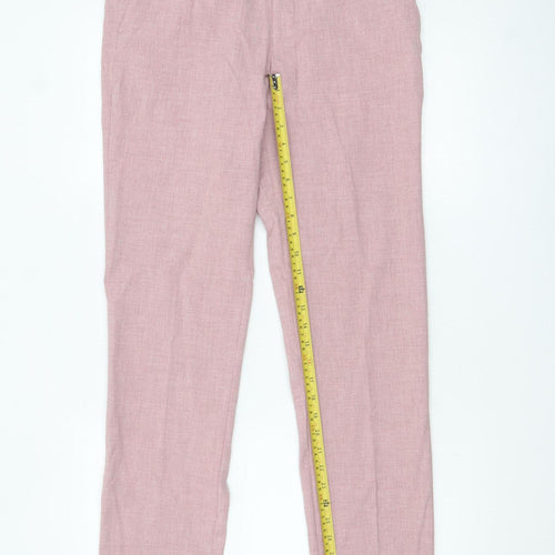 Marks and Spencer Men’s Pink Slim Fit Dress Trousers 30W 33L