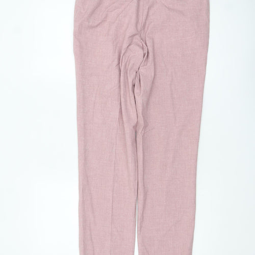 Marks and Spencer Men’s Pink Slim Fit Dress Trousers 30W 33L