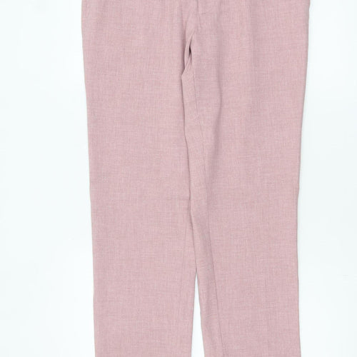 Marks and Spencer Mens Pink Slim Fit Dress Trousers 32W 33L