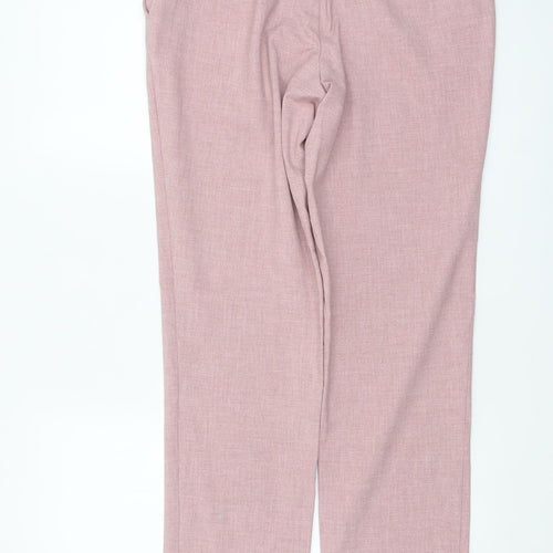Marks and Spencer Mens Pink Slim Fit Dress Trousers 32W 33L
