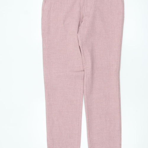 Marks and Spencer Men’s Pink Slim Fit Trousers 30W 33L