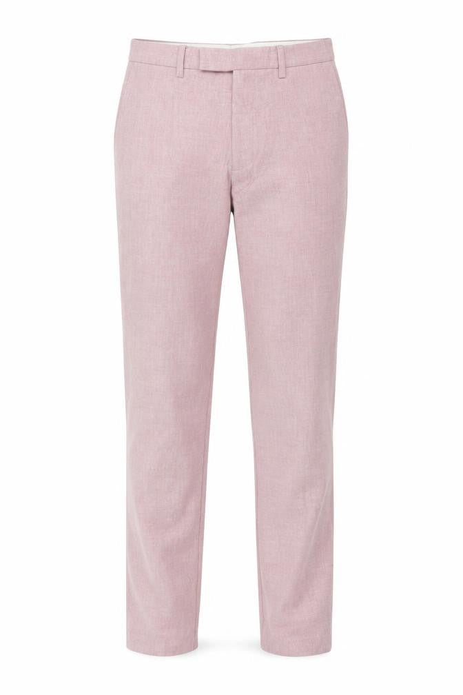 Marks and Spencer Men’s Pink Slim Fit Trousers 30W 33L