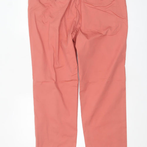 Marks and Spencer Men’s Pink Chino Trousers 38in Waist Regular Fit