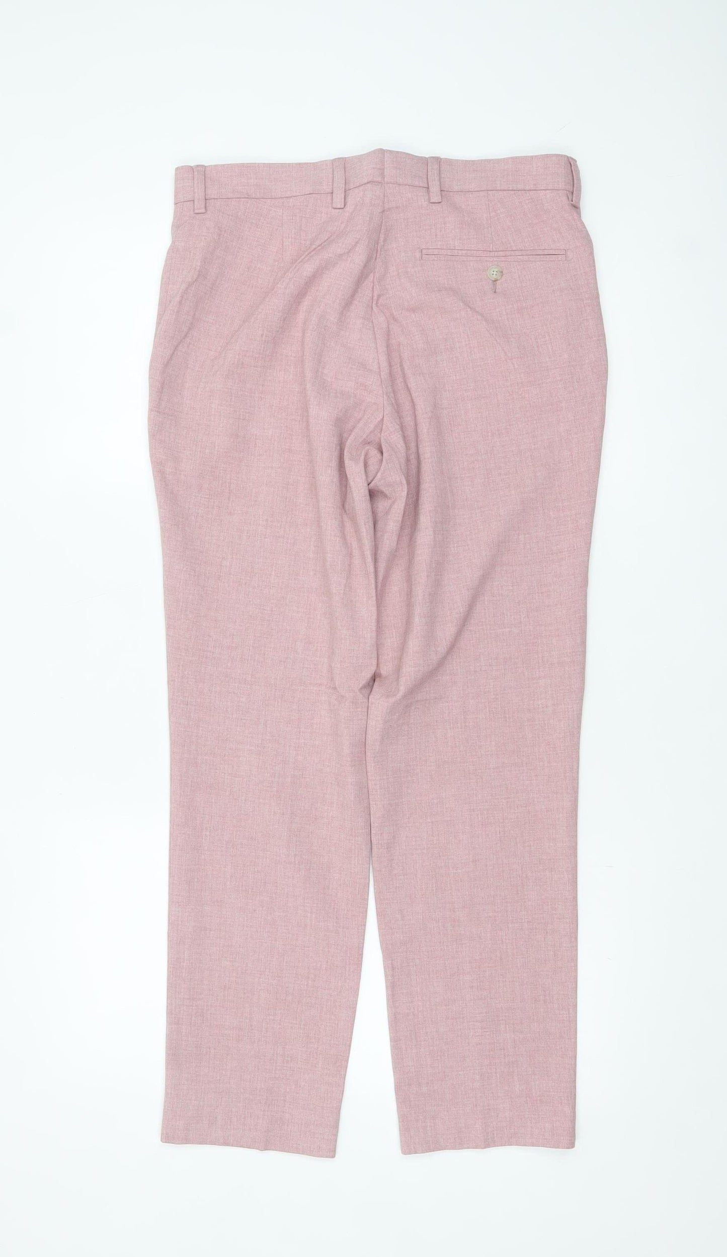 Marks and Spencer Men’s Pink Slim Fit Trousers 30x29