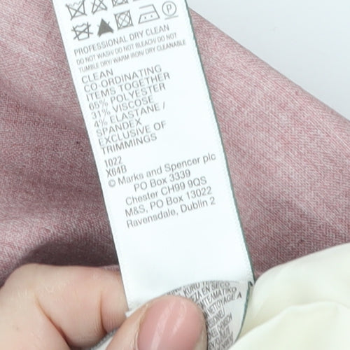 Marks and Spencer Men’s Pink Slim Fit Trousers 30x29