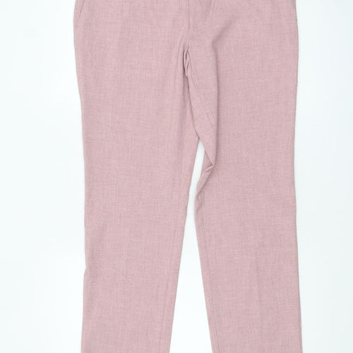 Marks and Spencer Men’s Pink Slim Fit Dress Trousers 34W 33L