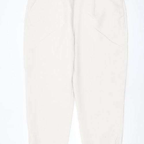 Marks and Spencer Women’s Ivory Regular Fit Stretch Trousers Size 22