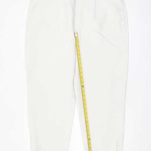 Marks and Spencer Women’s Ivory Regular Fit Stretch Trousers Size 22