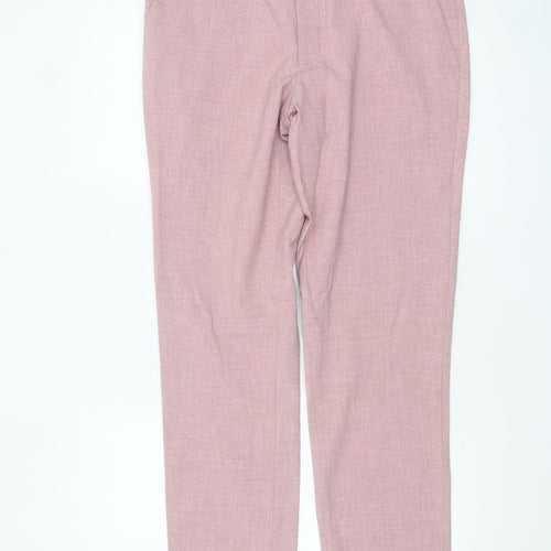 Marks and Spencer Men’s Pink Slim Fit Dress Trousers 32W 31L