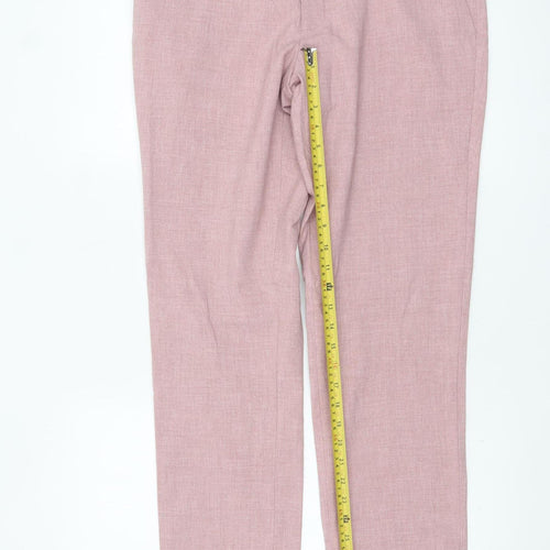 Marks and Spencer Men’s Pink Slim Fit Dress Trousers 32W 31L
