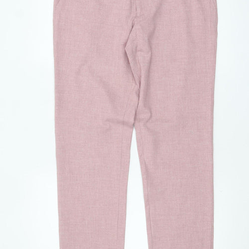 Marks and Spencer Men's Pink Slim Fit Trousers Size 32L
