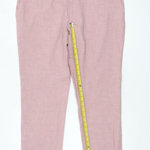 Marks and Spencer Men’s Pink Slim Fit Chino Trousers 38S
