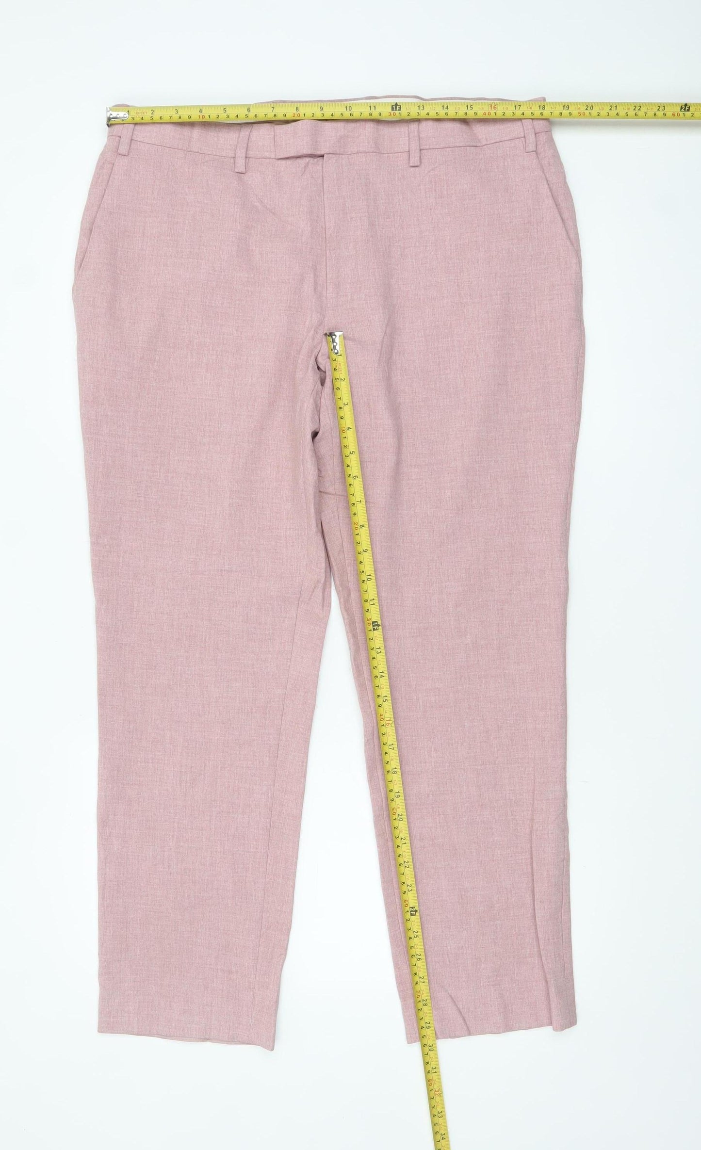 Marks and Spencer Men’s Pink Slim Fit Chino Trousers 38S