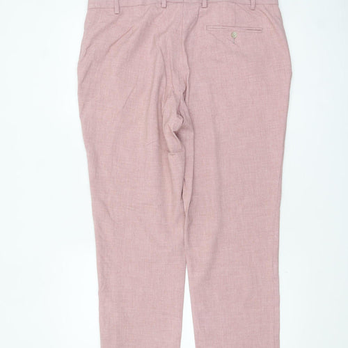 Marks and Spencer Men’s Pink Slim Fit Chino Trousers 38S