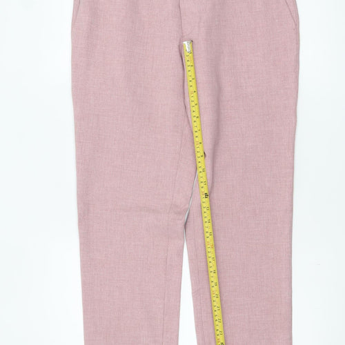 Marks and Spencer Mens Pink Slim Fit Chino Trousers 32R