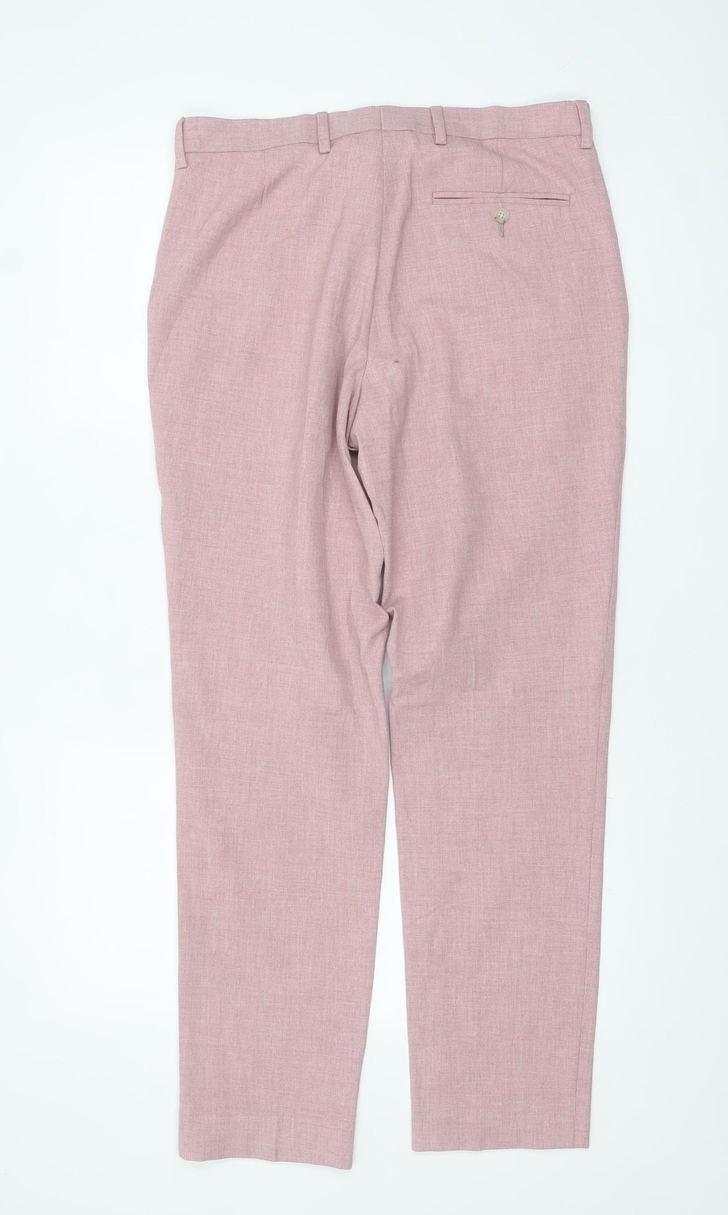 Marks and Spencer Mens Pink Slim Fit Chino Trousers 32R