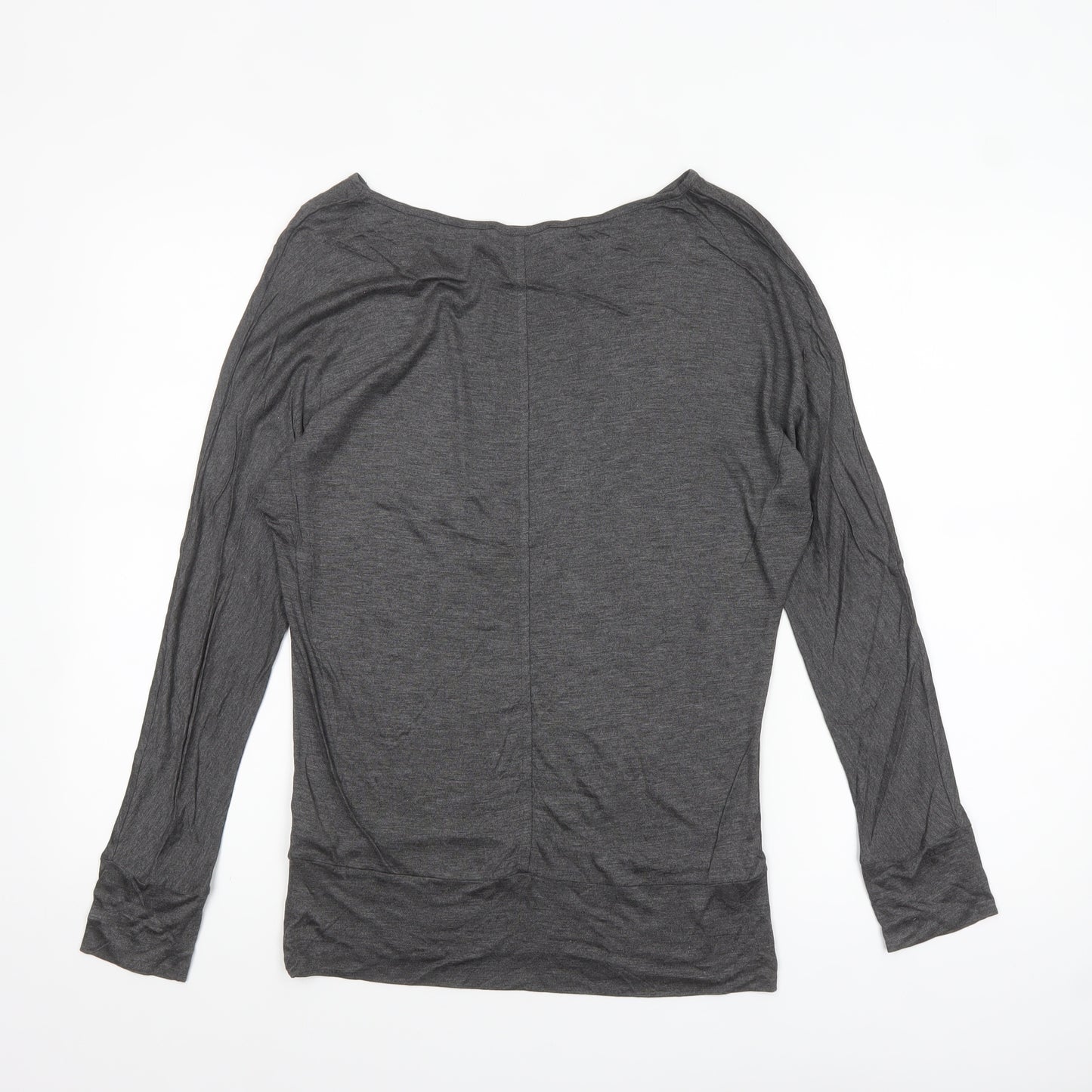 Mint Velvet Women’s Grey Sequin Animal Print Long Sleeve Top XS