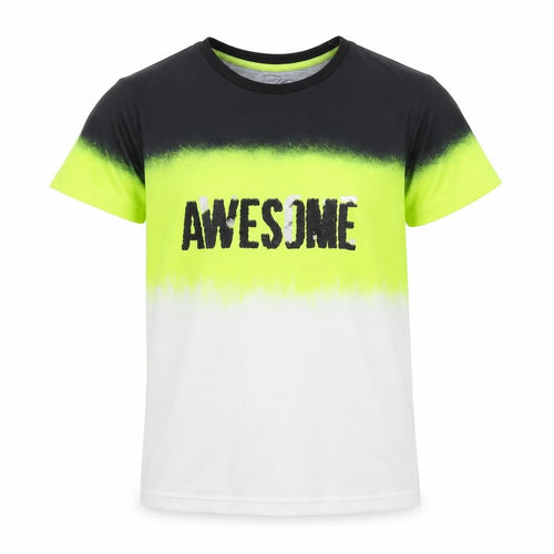 URBN-DEPT Boys Multicoloured Awesome Graphic T-Shirt 13 Years