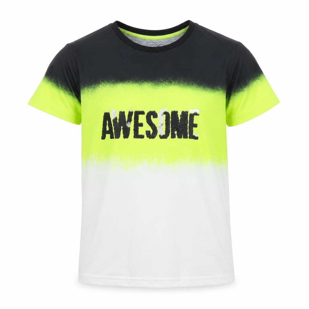 URBN-DEPT Boys Multicoloured Awesome Graphic T-Shirt 13 Years