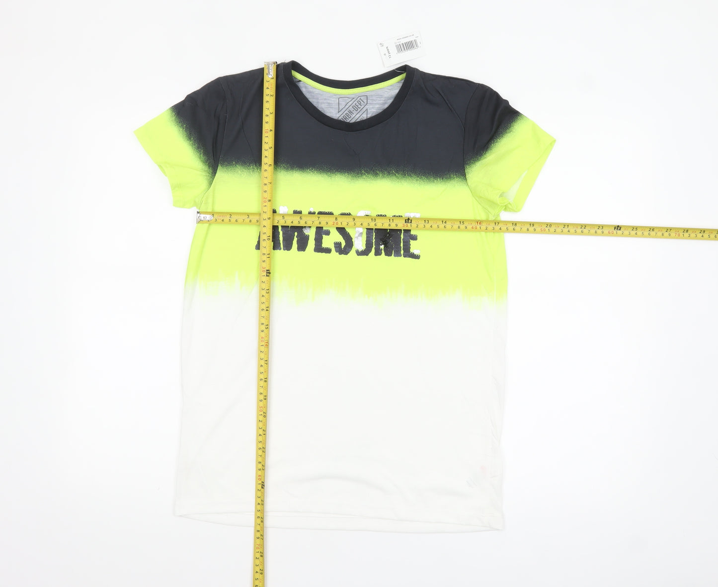 URBN-DEPT Boys Multicoloured Awesome Graphic T-Shirt 13 Years