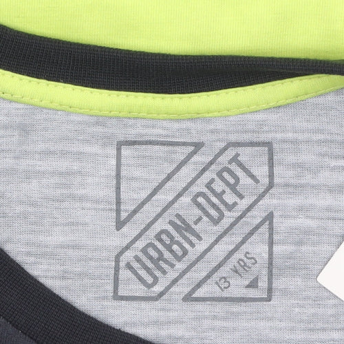 URBN-DEPT Boys Multicoloured Awesome Graphic T-Shirt 13 Years
