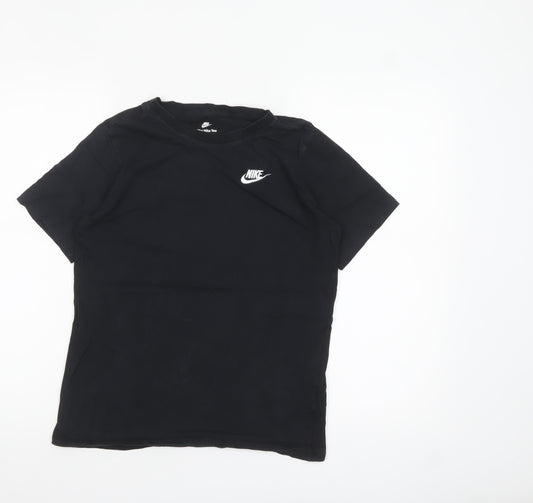 Nike Boys Black XL Short Sleeve Cotton Sports T-Shirt