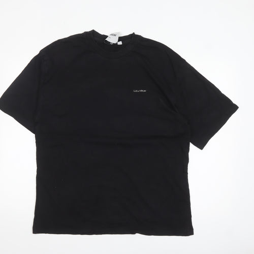 Collusion Men’s Black Palm Springs Graphic T-Shirt Medium