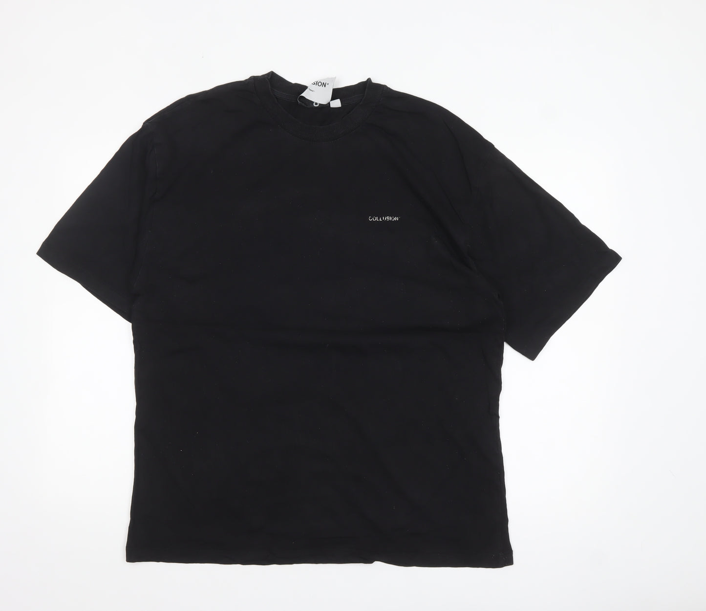 Collusion Men’s Black Palm Springs Graphic T-Shirt Medium