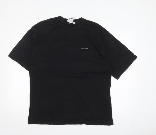 Collusion Men’s Black Palm Springs Graphic T-Shirt Medium