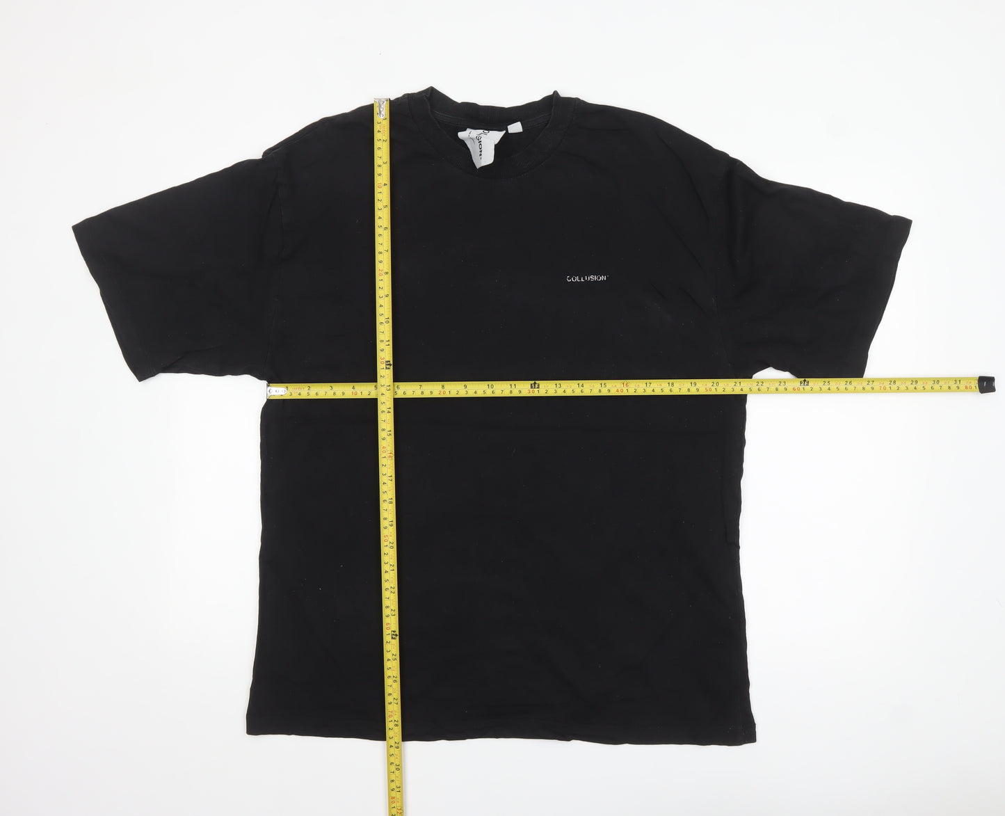 Collusion Men’s Black Palm Springs Graphic T-Shirt Medium