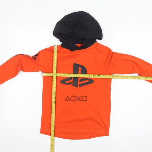 Next Boys Orange PlayStation Hoodie 7 Years 100% Cotton Pullover