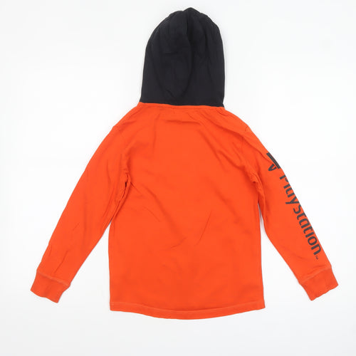 Next Boys Orange PlayStation Hoodie 7 Years 100% Cotton Pullover