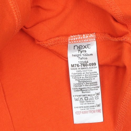 Next Boys Orange PlayStation Hoodie 7 Years 100% Cotton Pullover