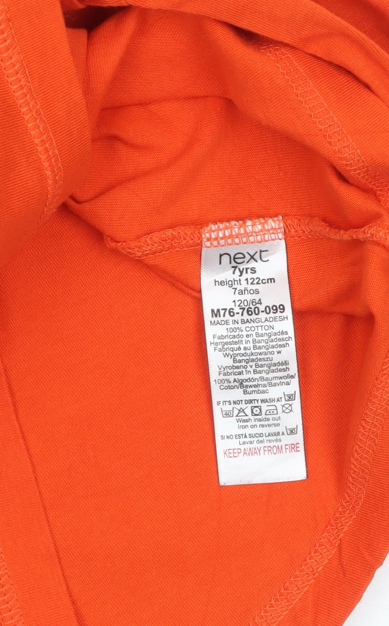 Next Boys Orange PlayStation Hoodie 7 Years 100% Cotton Pullover
