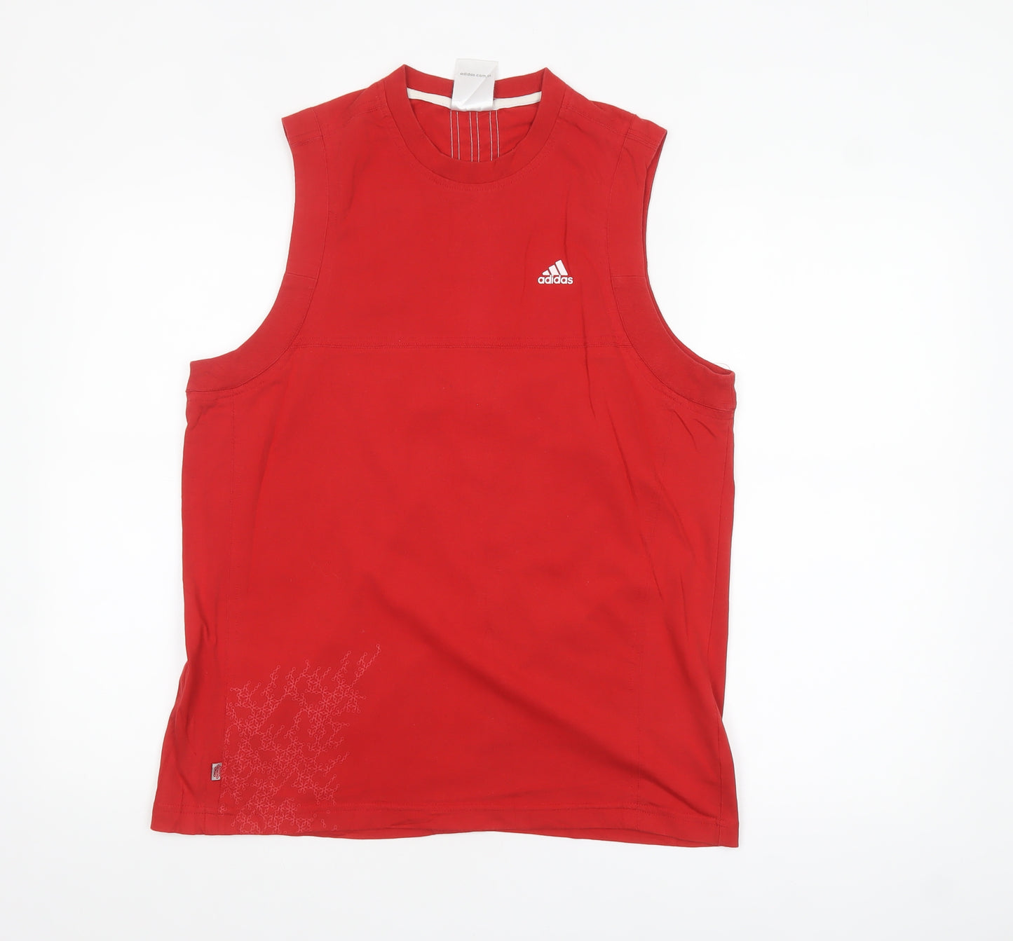 Adidas Men's Red Sleeveless Sports Top Size M Regular Fit