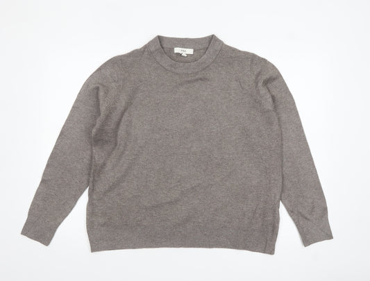 Marks and Spencer Women’s Grey L Crew Neck Knit Pullover Jumper