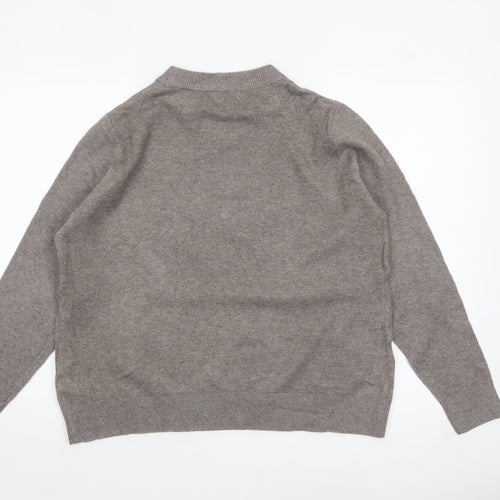 Marks and Spencer Women’s Grey L Crew Neck Knit Pullover Jumper