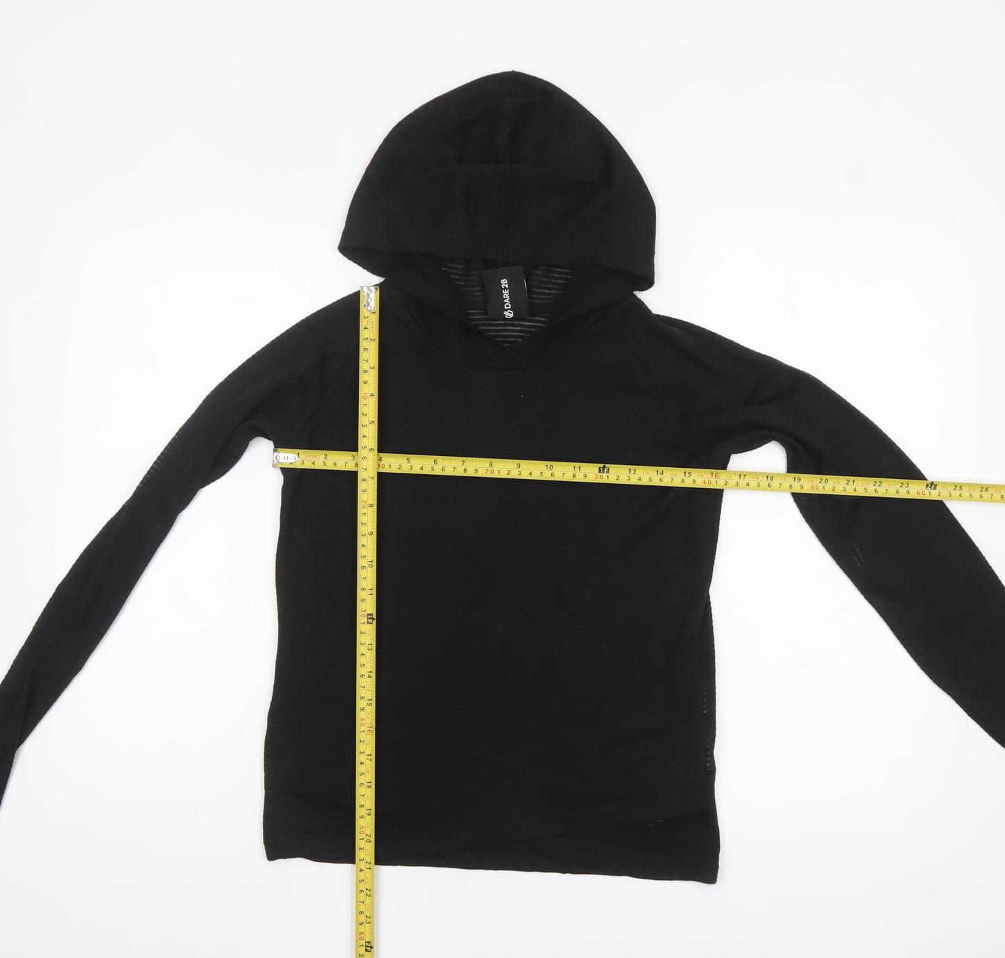 Dare 2B Womens Black Size 10 Pullover Hoodie Lightweight Stretch