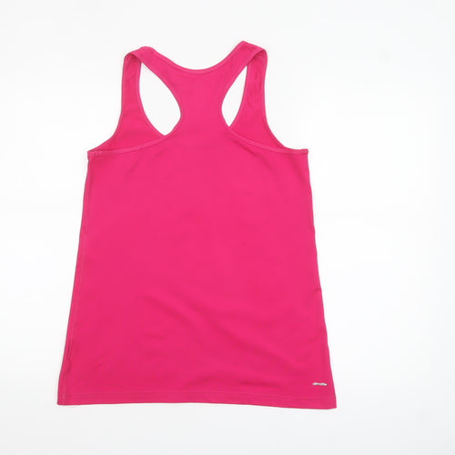 Adidas Women's Pink Racerback Climalite Athletic Tank Top Size S