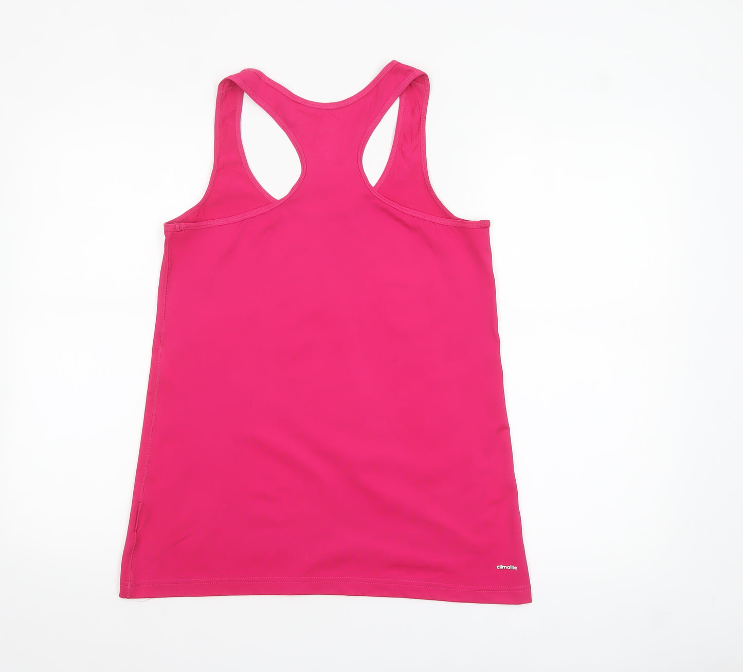 Adidas Women's Pink Racerback Climalite Athletic Tank Top Size S
