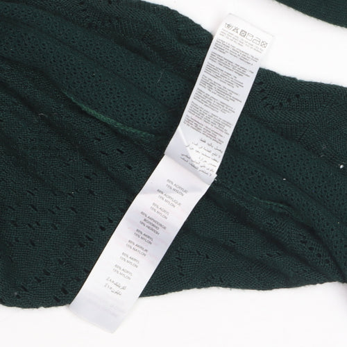 Apricot Women Green Knit Open Long Sleeve Cardigan Size 10