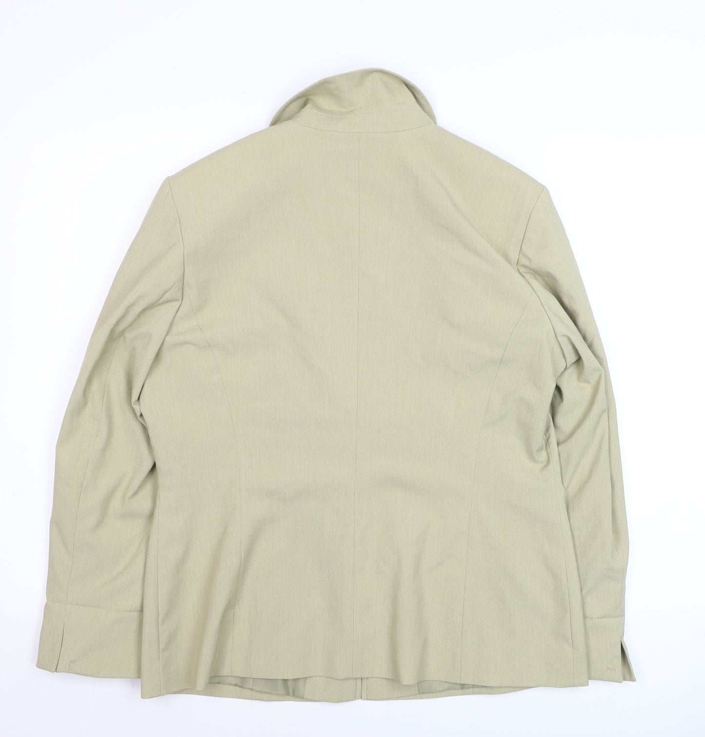 Melrose Women Beige Size 14 Zip Up Lined Basic Jacket