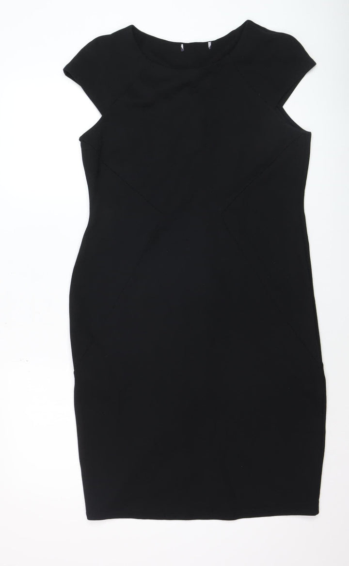 Marks and Spencer Women’s Black Petite Size 16 Sheath Work Dress