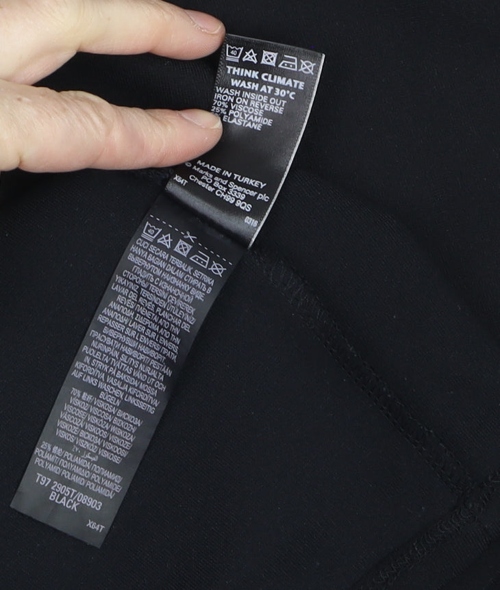 Marks and Spencer Women’s Black Petite Size 16 Sheath Work Dress